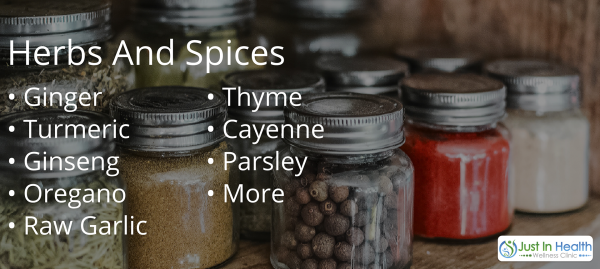 Different herbs and spices that help fight cancer